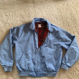 London UK Blue Jacket w/ Plaid Liner. Medium